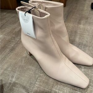 NWT Mango Cream Ankle Boots, size 39